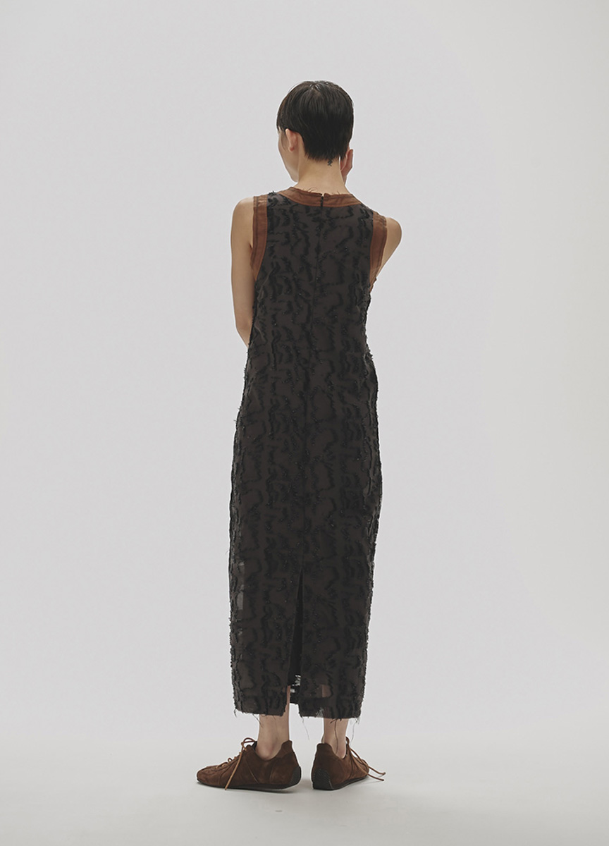 提花鉛筆裙連身裙